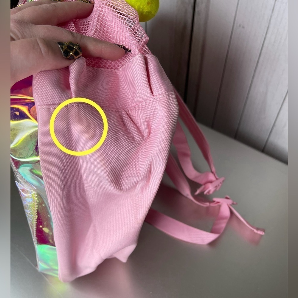 DISNEY STORE Monsters INC Monsters University Sulley Mike Backpack Holographic - Picture 7 of 8